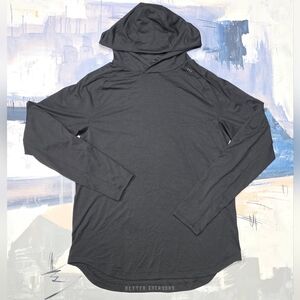 LULULEMON AZBR Black Drysense LS Pullover Training Hoodie Mens L